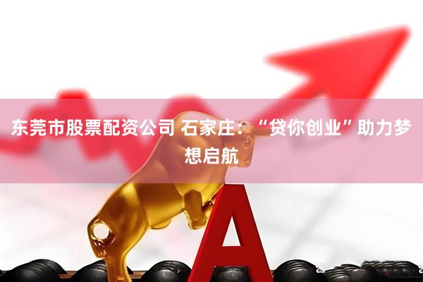东莞市股票配资公司 石家庄：“贷你创业”助力梦想启航