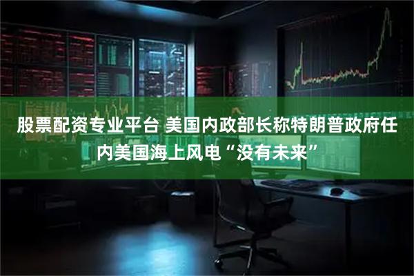 股票配资专业平台 美国内政部长称特朗普政府任内美国海上风电“没有未来”